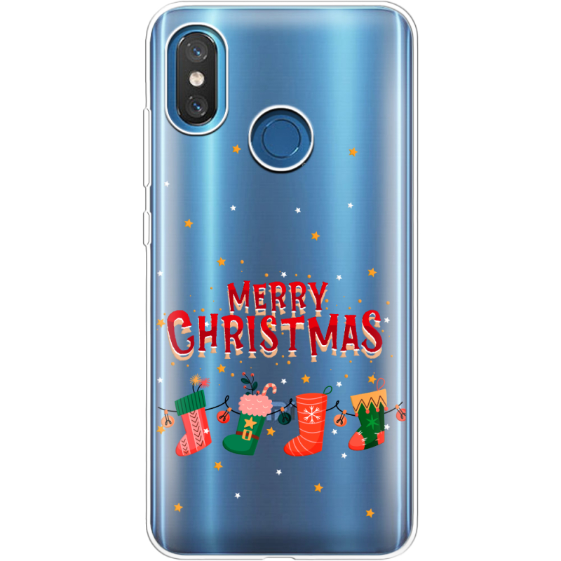 Прозрачный чехол Uprint Xiaomi Mi 8 Merry Christmas