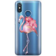 Прозрачный чехол Uprint Xiaomi Mi 8 Floral Flamingo