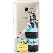 Прозрачный чехол Uprint Samsung A320 Galaxy A3 2017 City Girl