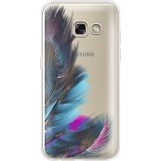Прозрачный чехол Uprint Samsung A320 Galaxy A3 2017 Feathers