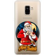 Прозрачный чехол Uprint Samsung A730 Galaxy A8 Plus (2018) Cool Santa
