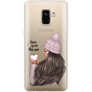 Прозрачный чехол Uprint Samsung A730 Galaxy A8 Plus (2018) love is in the air
