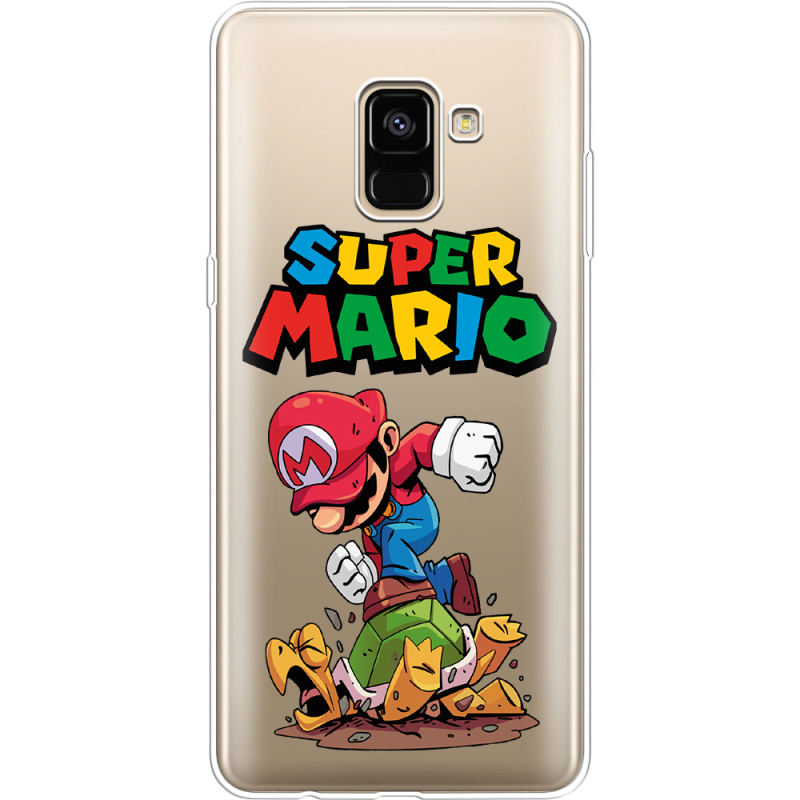 Прозрачный чехол Uprint Samsung A730 Galaxy A8 Plus (2018) Super Mario