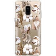 Прозрачный чехол Uprint Samsung A730 Galaxy A8 Plus (2018) Cotton and Rabbits