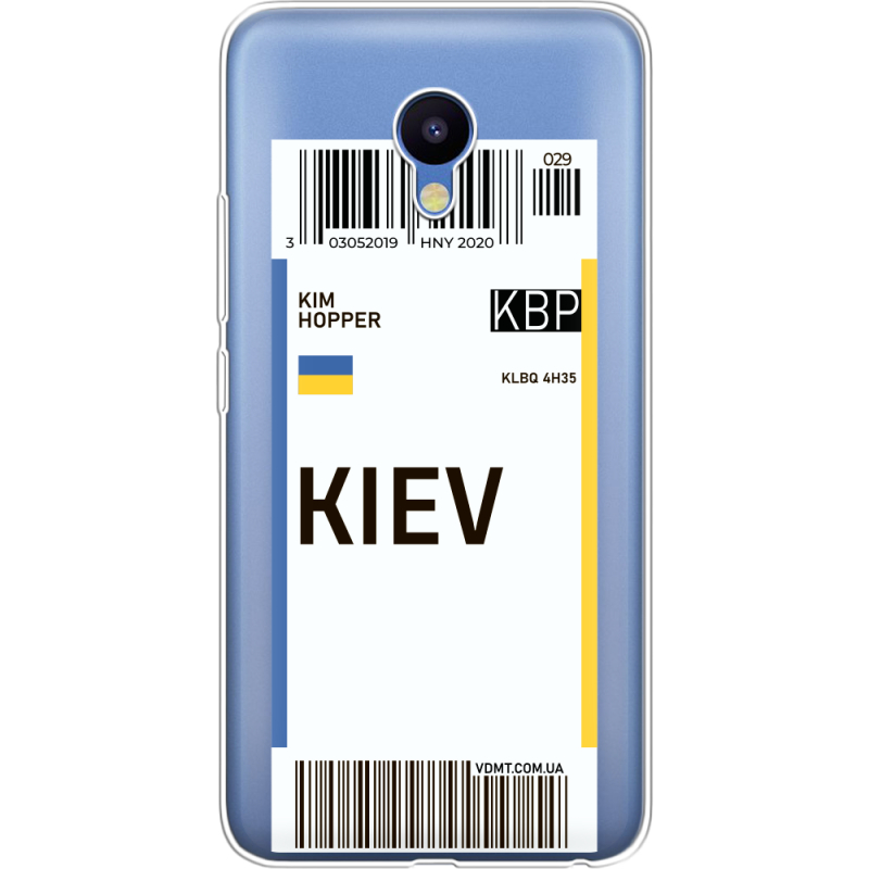 Прозрачный чехол Uprint Meizu M5 Ticket Kiev