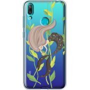 Прозрачный чехол Uprint Huawei Y7 2019 Cute Mermaid