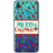 Прозрачный чехол Uprint Huawei Y7 2019 Vintage Christmas Pattern