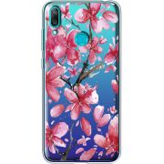 Прозрачный чехол Uprint Huawei Y7 2019 Pink Magnolia