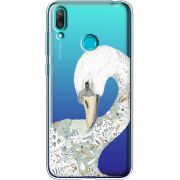 Прозрачный чехол Uprint Huawei Y7 2019 Swan
