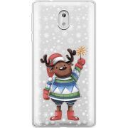 Прозрачный чехол Uprint Nokia 3 Christmas Deer with Snow