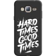 Черный чехол Uprint Samsung J320 Galaxy J3 Hard Times Good Times