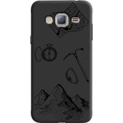 Черный чехол Uprint Samsung J320 Galaxy J3 Mountains