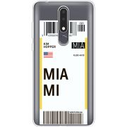 Прозрачный чехол Uprint Nokia 3.1 Plus Ticket Miami