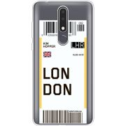 Прозрачный чехол Uprint Nokia 3.1 Plus Ticket London
