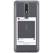 Прозрачный чехол Uprint Nokia 3.1 Plus Insta