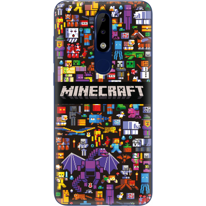 Чехол Uprint Nokia 5.1 Plus Minecraft Mobbery