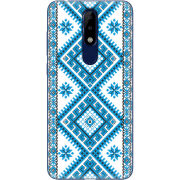 Чехол Uprint Nokia 5.1 Plus Блакитний Орнамент