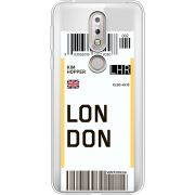 Прозрачный чехол Uprint Nokia 7.1 Ticket London