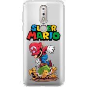 Прозрачный чехол Uprint Nokia 7.1 Super Mario