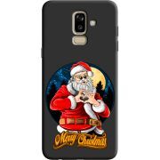 Черный чехол Uprint Samsung J810 Galaxy J8 2018 Cool Santa