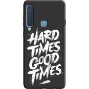 Черный чехол Uprint Samsung A920 Galaxy A9 2018 Hard Times Good Times