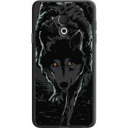 Черный чехол Uprint Meizu M15 (15 Lite) Wolf
