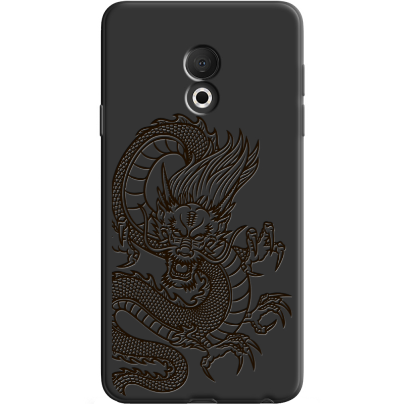 Черный чехол Uprint Meizu M15 (15 Lite) Chinese Dragon
