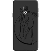 Черный чехол Uprint Meizu M15 (15 Lite) Horse