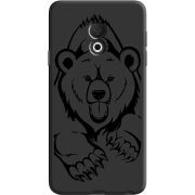 Черный чехол Uprint Meizu M15 (15 Lite) Grizzly Bear