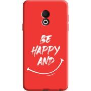 Красный чехол Uprint Meizu M15 (15 Lite) be happy and