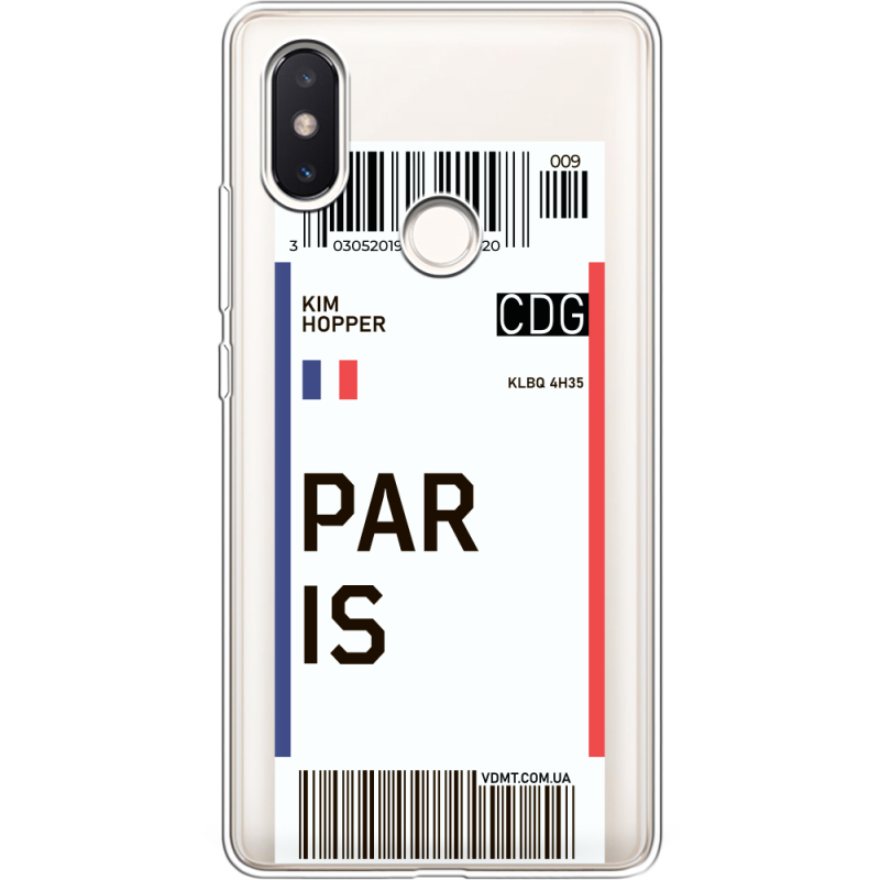 Прозрачный чехол Uprint Xiaomi Mi 8 SE Ticket Paris