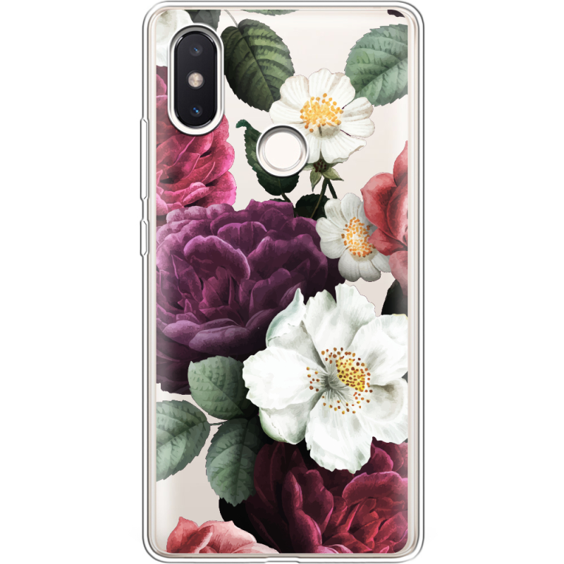 Прозрачный чехол Uprint Xiaomi Mi 8 SE Floral Dark Dreams