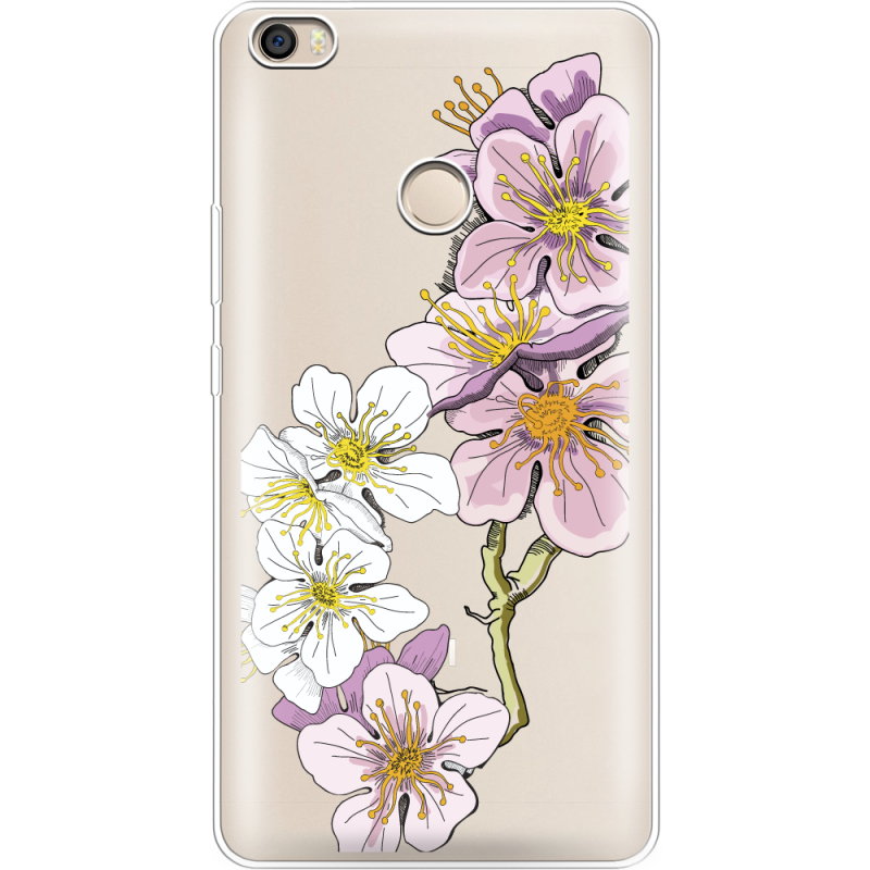 Прозрачный чехол Uprint Xiaomi Mi Max 2 Cherry Blossom