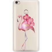 Прозрачный чехол Uprint Xiaomi Mi Max 2 Floral Flamingo