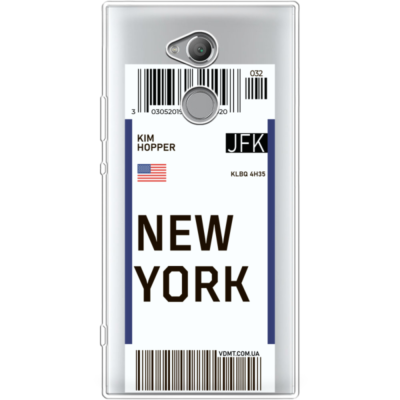 Прозрачный чехол Uprint Sony Xperia XA2 Ultra H4213 Ticket New York