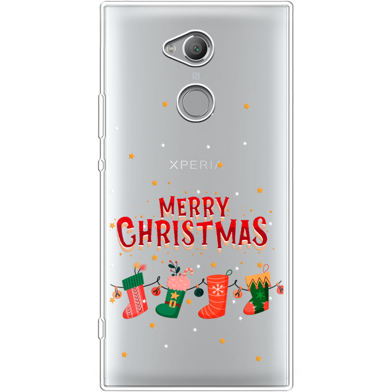 Прозрачный чехол Uprint Sony Xperia XA2 Ultra H4213 Merry Christmas