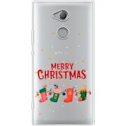 Прозрачный чехол Uprint Sony Xperia XA2 Ultra H4213 Merry Christmas