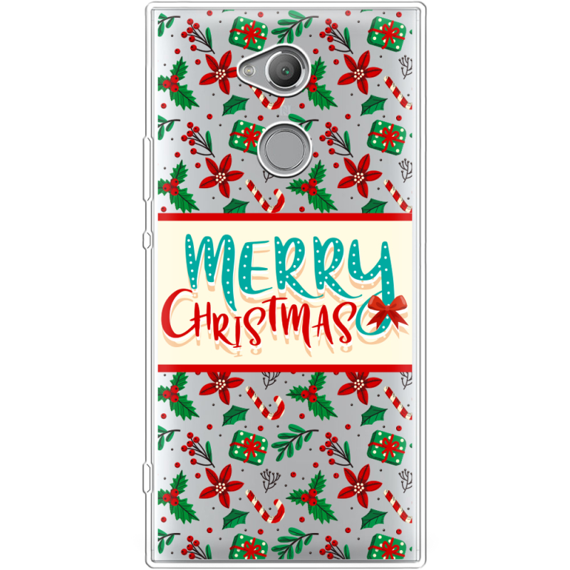 Прозрачный чехол Uprint Sony Xperia XA2 Ultra H4213 Vintage Christmas Pattern