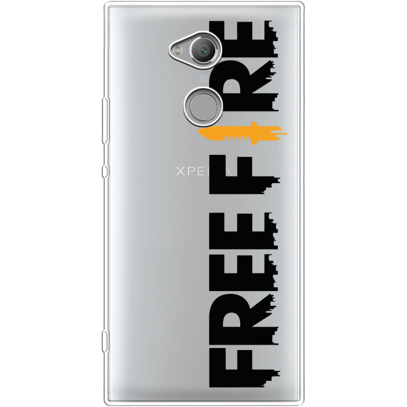 Прозрачный чехол Uprint Sony Xperia XA2 Ultra H4213 Free Fire Black Logo