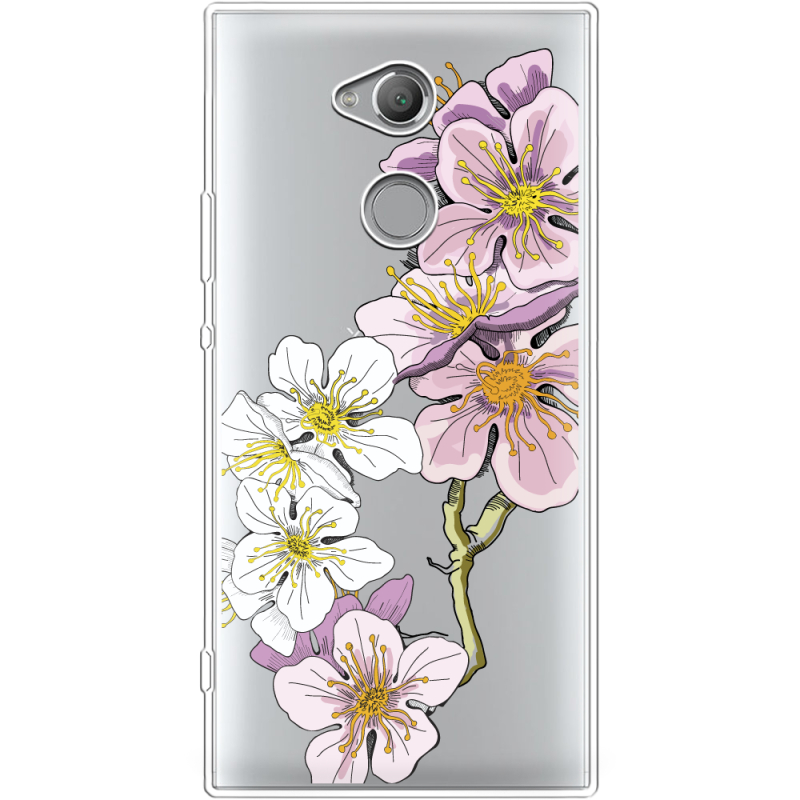 Прозрачный чехол Uprint Sony Xperia XA2 Ultra H4213 Cherry Blossom