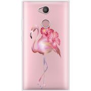 Прозрачный чехол Uprint Sony Xperia L2 H4311  Floral Flamingo