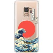 Прозрачный чехол Uprint Samsung G960 Galaxy S9 Большая волна в Канагаве