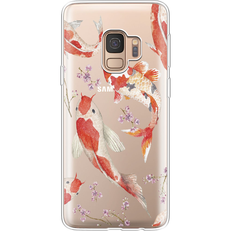 Прозрачный чехол Uprint Samsung G960 Galaxy S9 Japanese Koi Fish