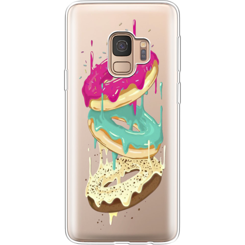 Прозрачный чехол Uprint Samsung G960 Galaxy S9 Donuts
