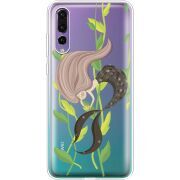 Прозрачный чехол Uprint Huawei P20 Pro Cute Mermaid