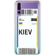 Прозрачный чехол Uprint Huawei P20 Pro Ticket Kiev