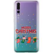 Прозрачный чехол Uprint Huawei P20 Pro Merry Christmas