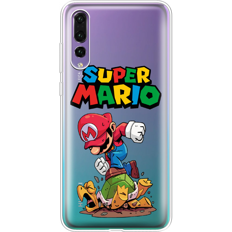 Прозрачный чехол Uprint Huawei P20 Pro Super Mario
