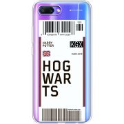Прозрачный чехол Uprint Honor 10 Ticket Hogwarts