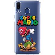 Прозрачный чехол Uprint Samsung M205 Galaxy M20 Super Mario